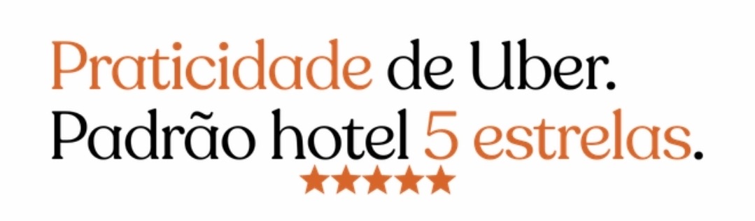Praticidade de Uber - 5 estrelas
