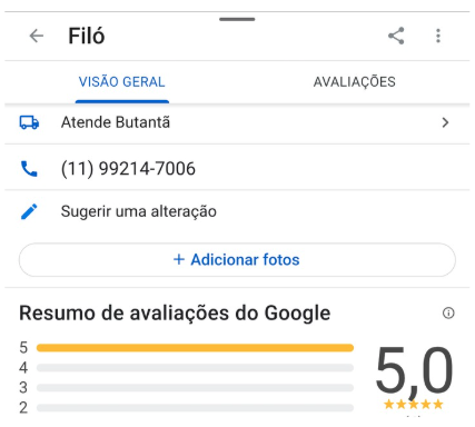 Nota Máxima no Google